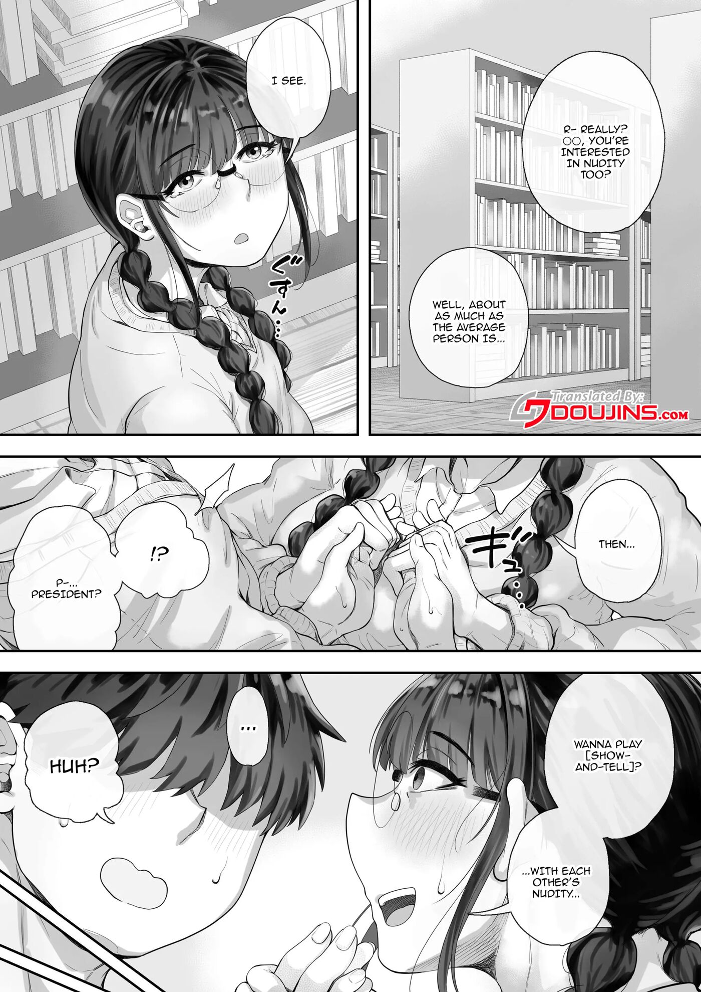 The Busty Library Committee President Is Very Interested In Lewd Stuff 1