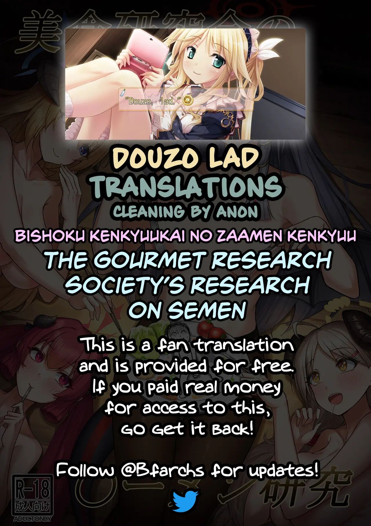 The Gourmet Research Society's Research On Semen 1