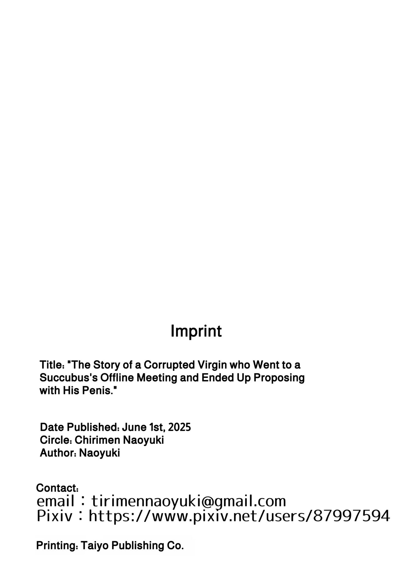 The Story Of A Corrupted Virgin Who Went To A Succubus's Offline Meeting And Ended Up Proposing With His Penis 1