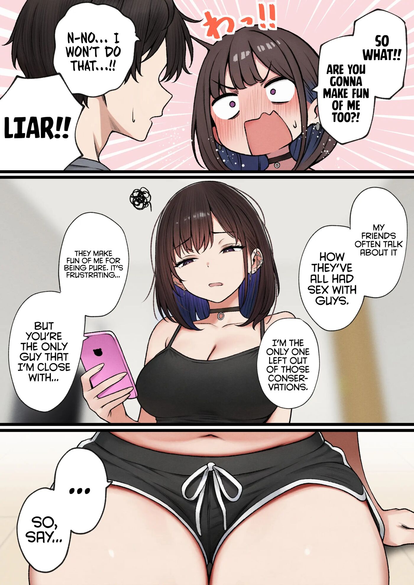 The Story Of How My Bedroom Became My Gyaru Childhood Friend's Fuck-room 1