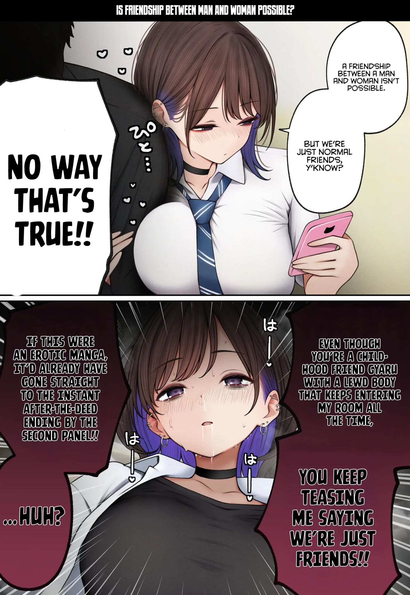 The Story Of How My Bedroom Became My Gyaru Childhood Friend's Fuck-room 1