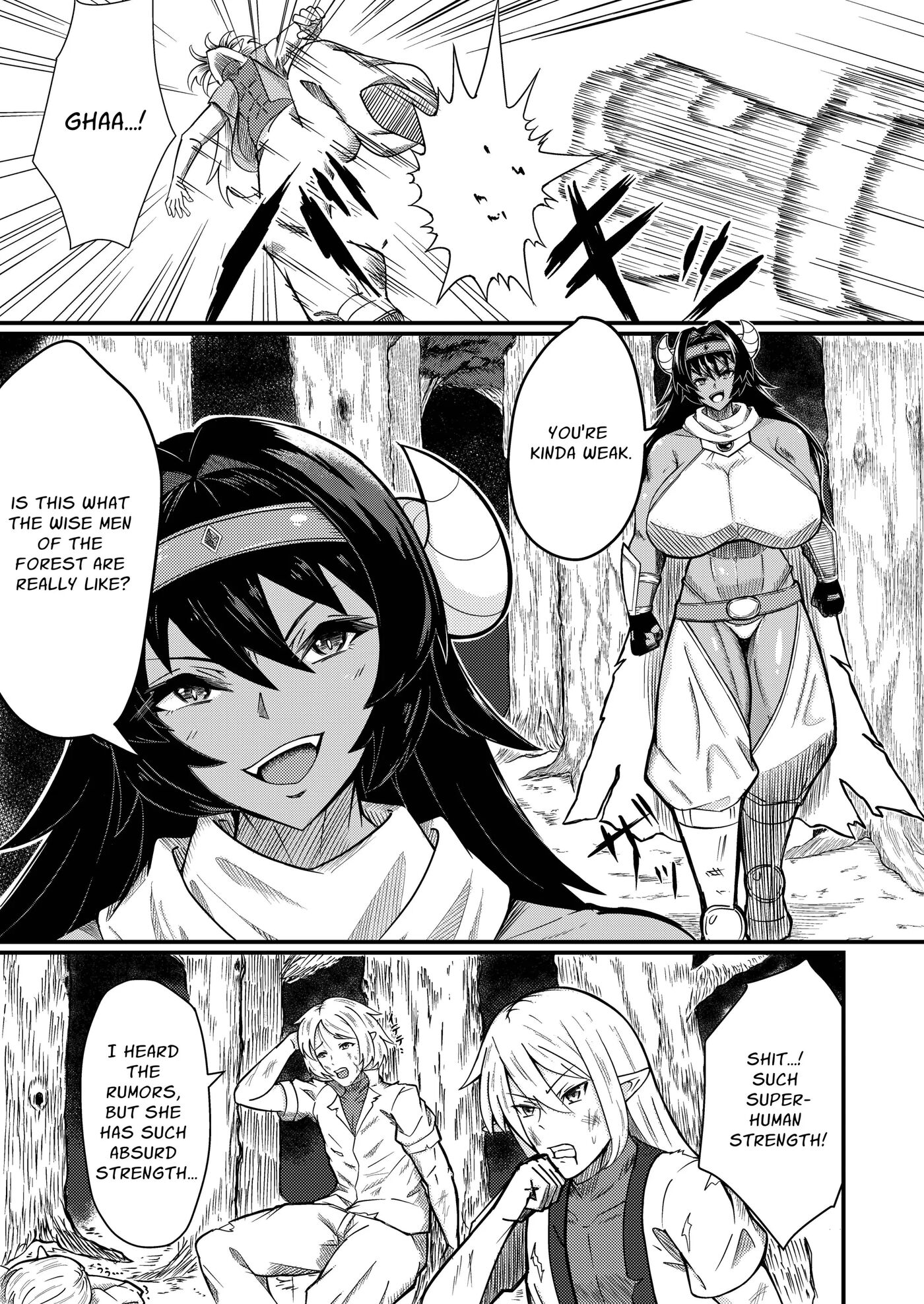 Warrioress Velna And The Elf 1