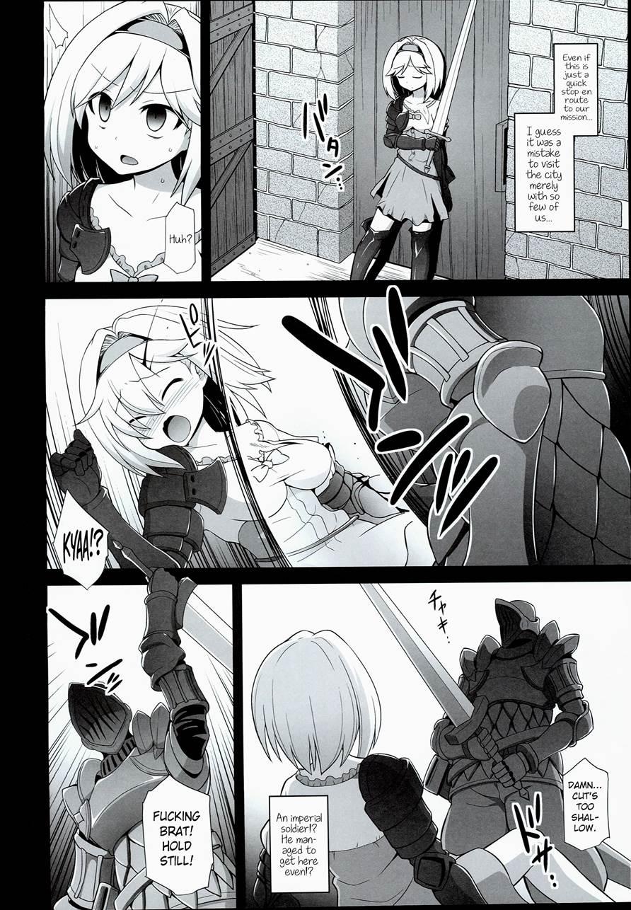 Wounded Djeeta's Degrading Rape Coercion 1